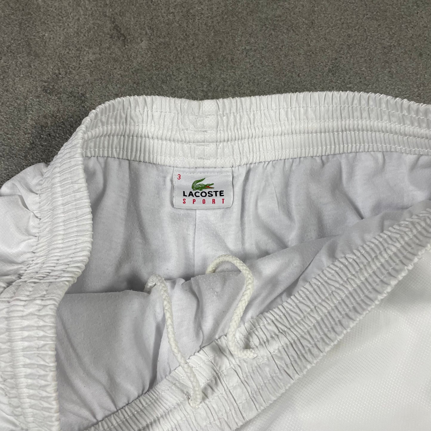 Lacoste White Trackpants (M)