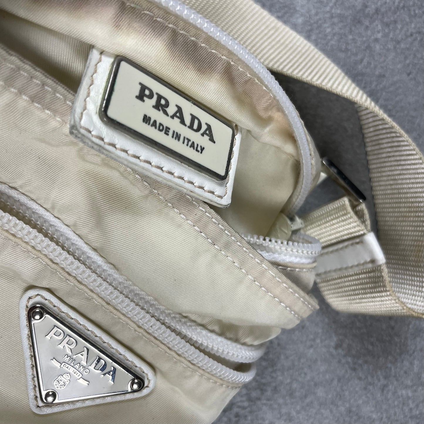 Prada Milano White Bag