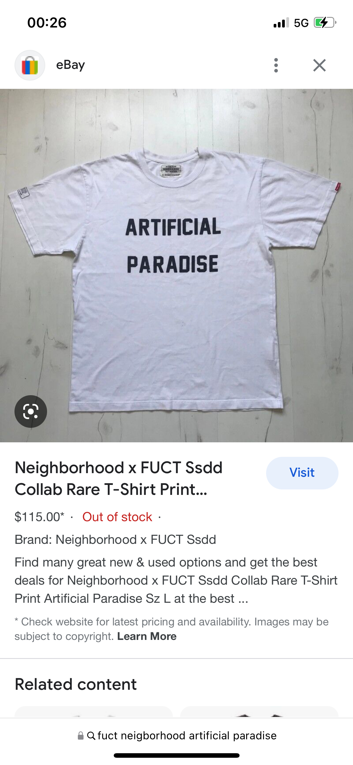 Fuct x Neighborhood (M)