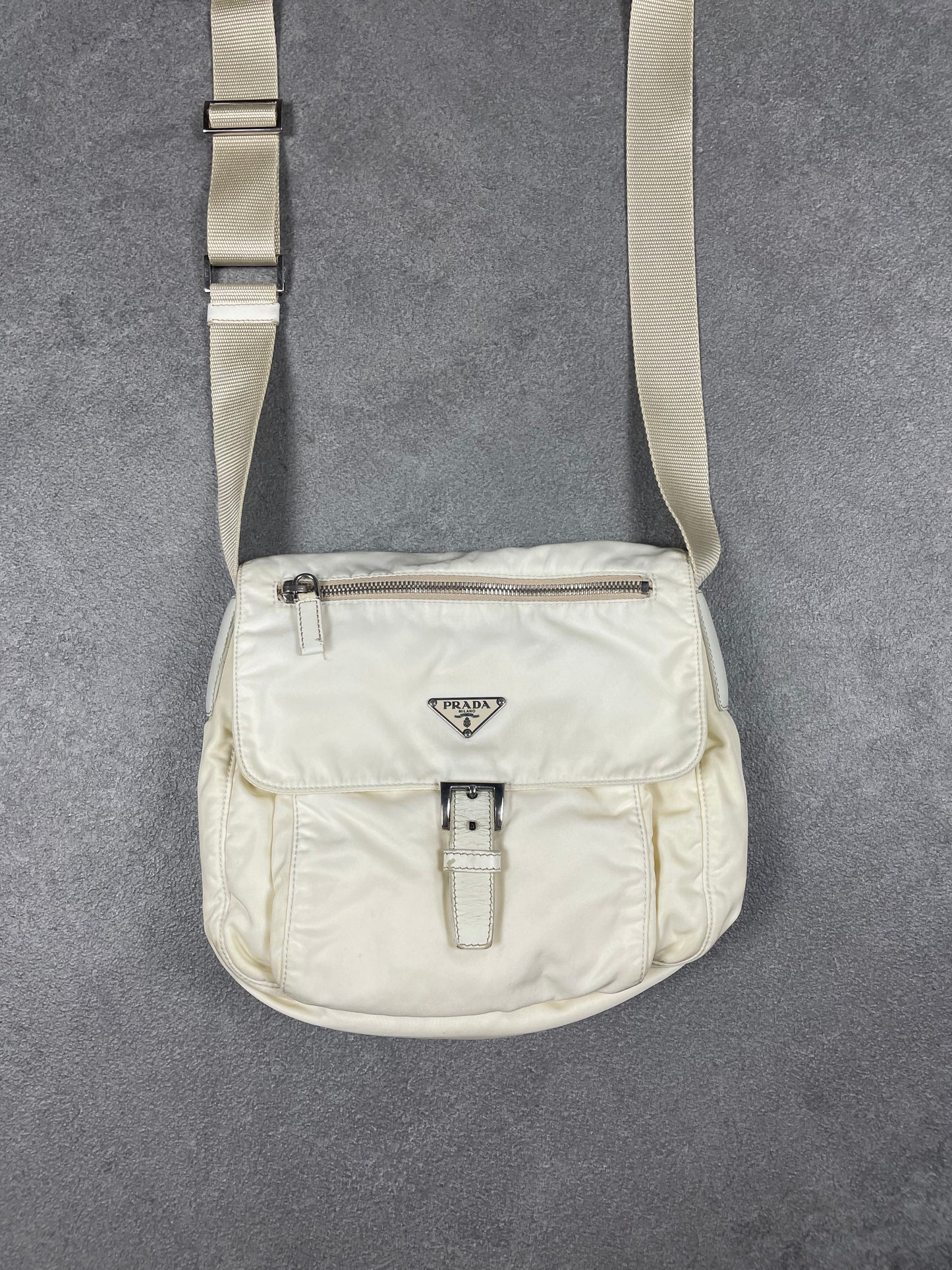 Prada Milano White Bag