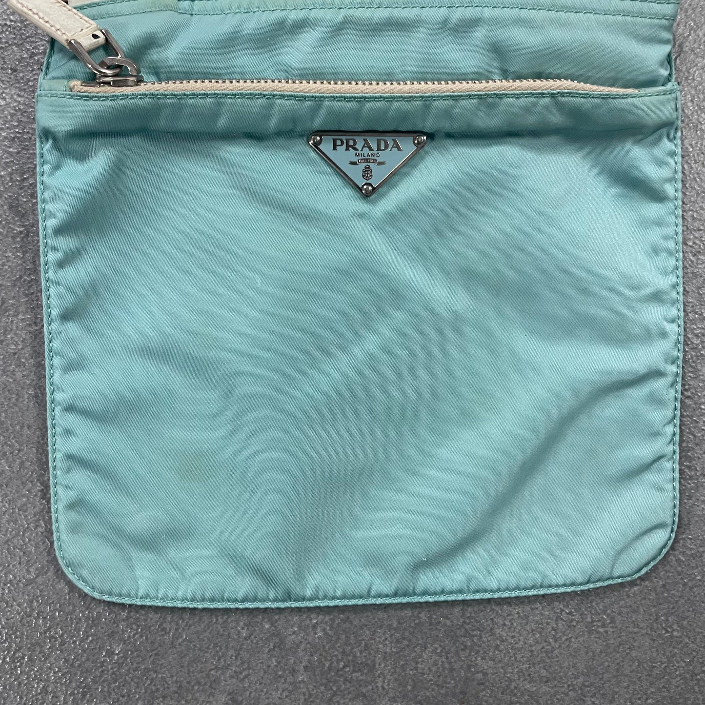 Prada babyBlue Side Bag