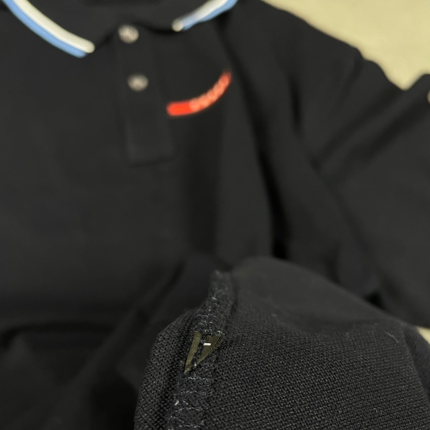 Prada Vintage Navy Polo