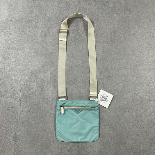 Prada babyBlue Side Bag