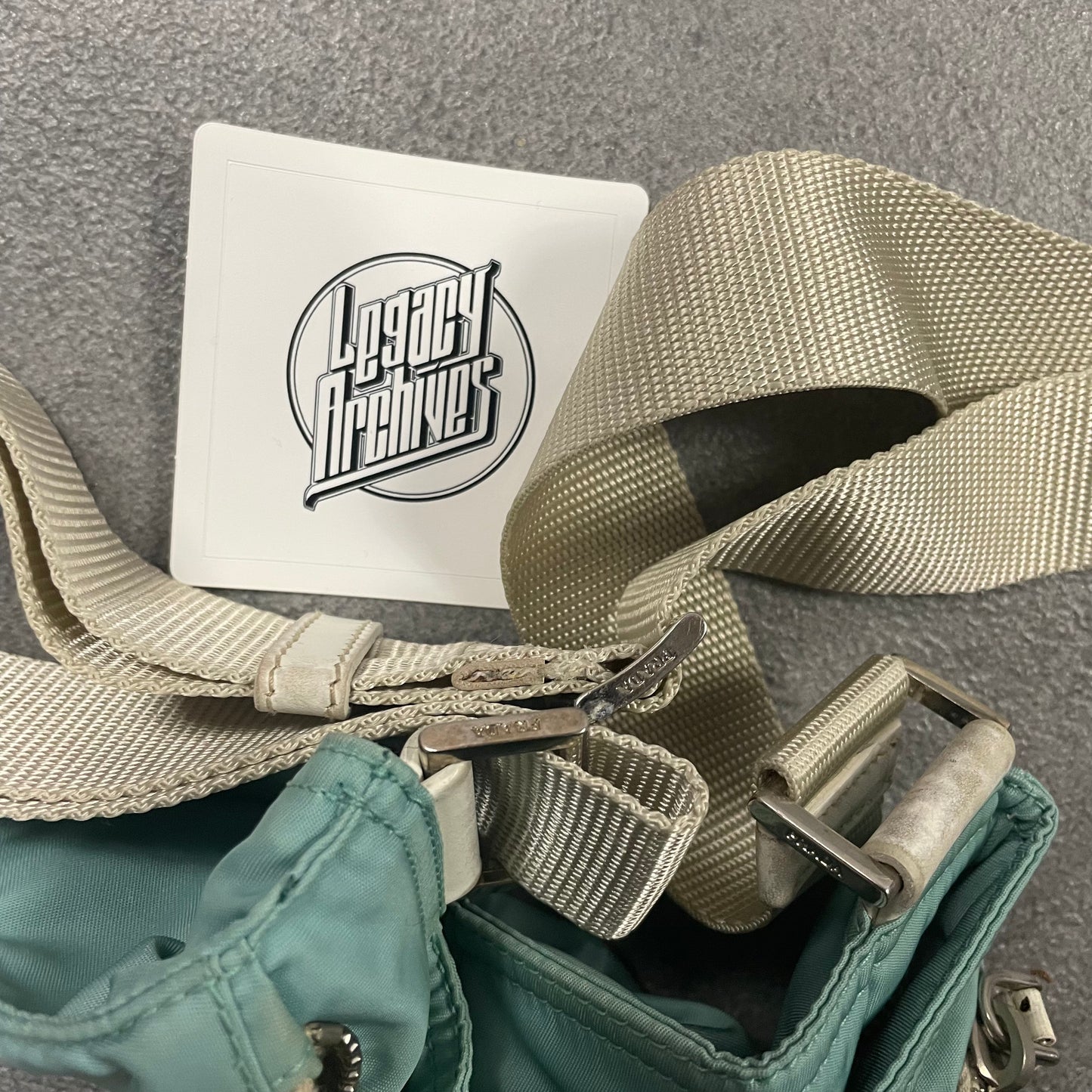 Prada babyBlue Side Bag