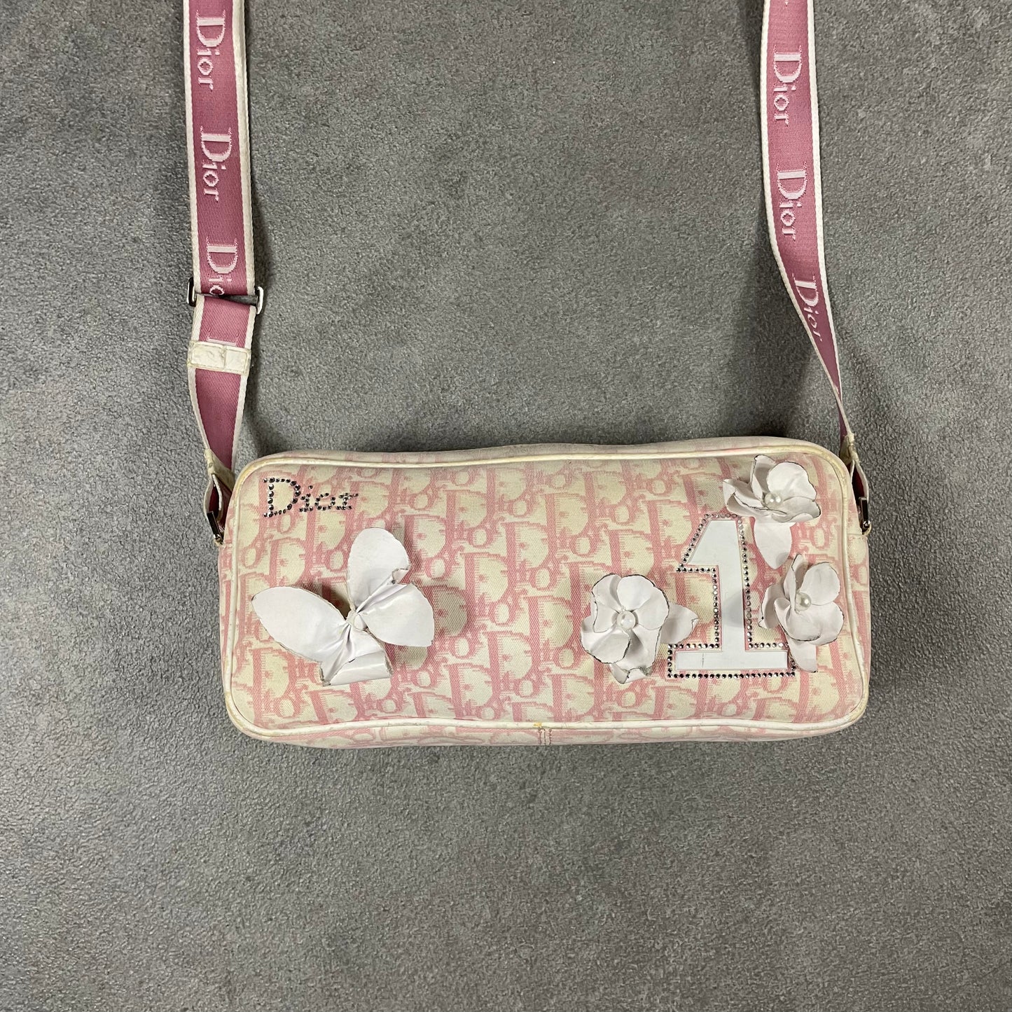 Dior Pink Monogram Messenger