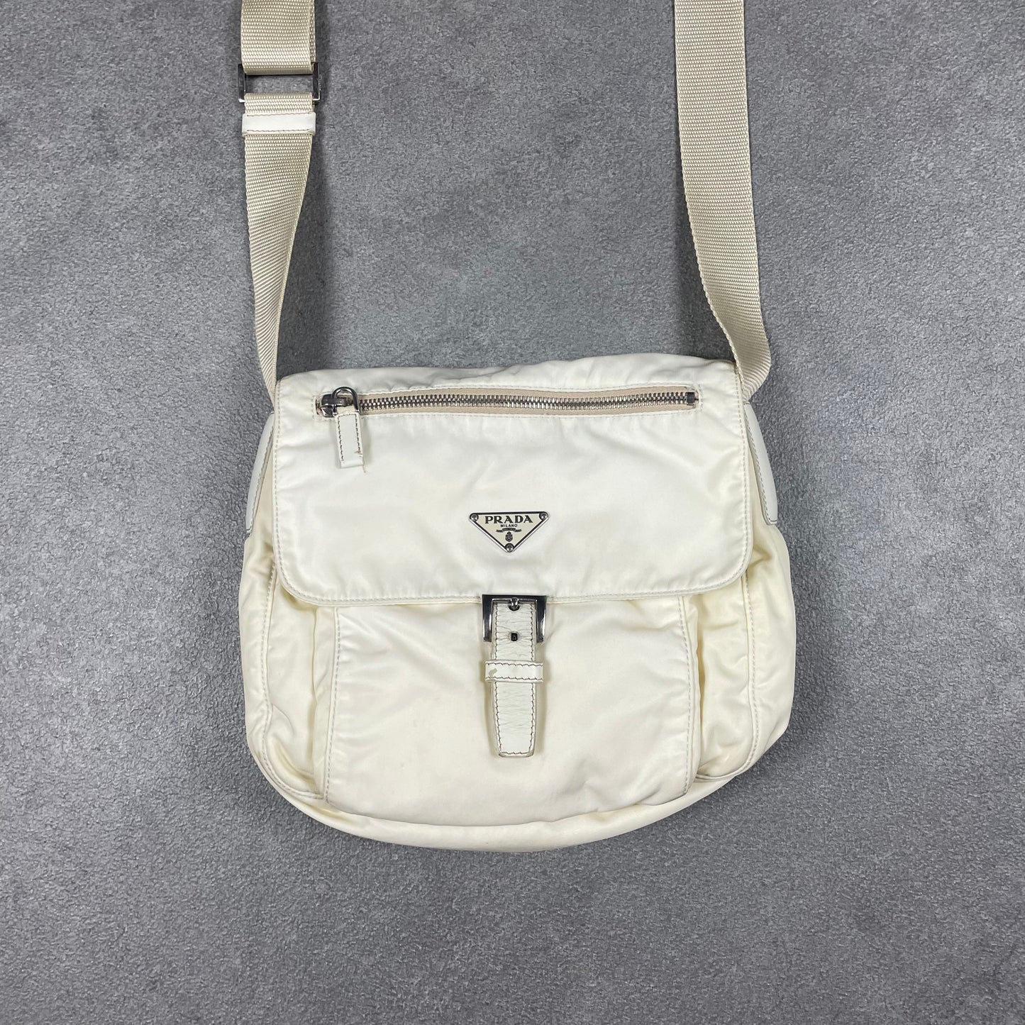 Prada Milano White Bag