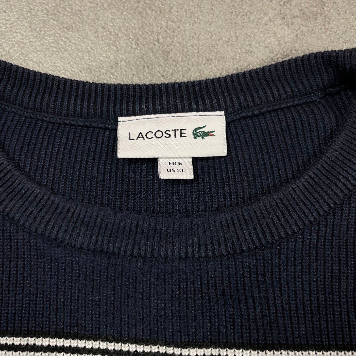 Lacoste Stripped Crewneck