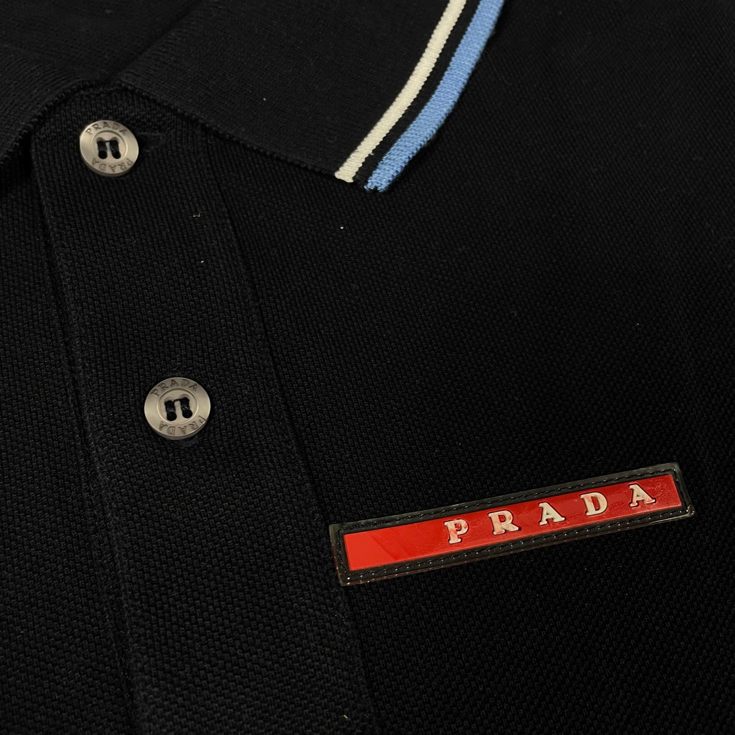 Prada Vintage Navy Polo