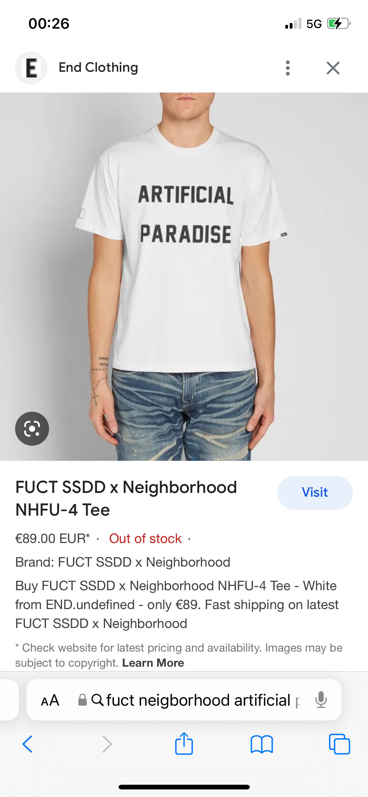 Fuct x Neighborhood (M)