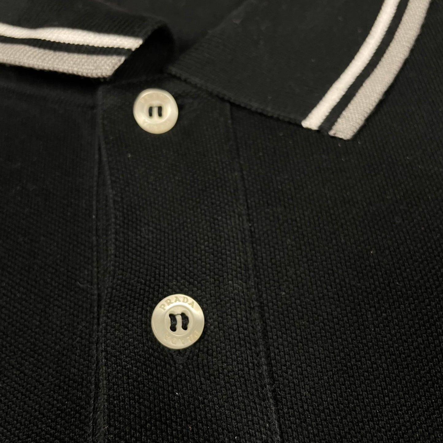 Prada Vintage Black Polo