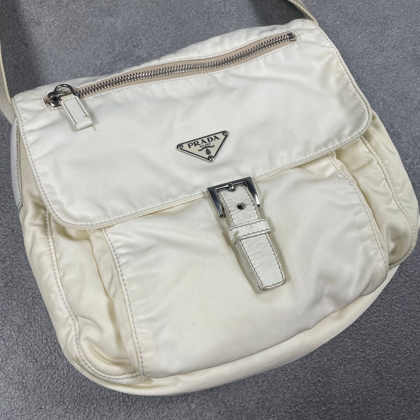 Prada Milano White Bag