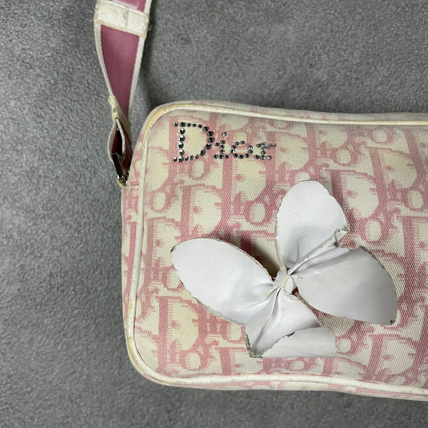 Dior Pink Monogram Messenger