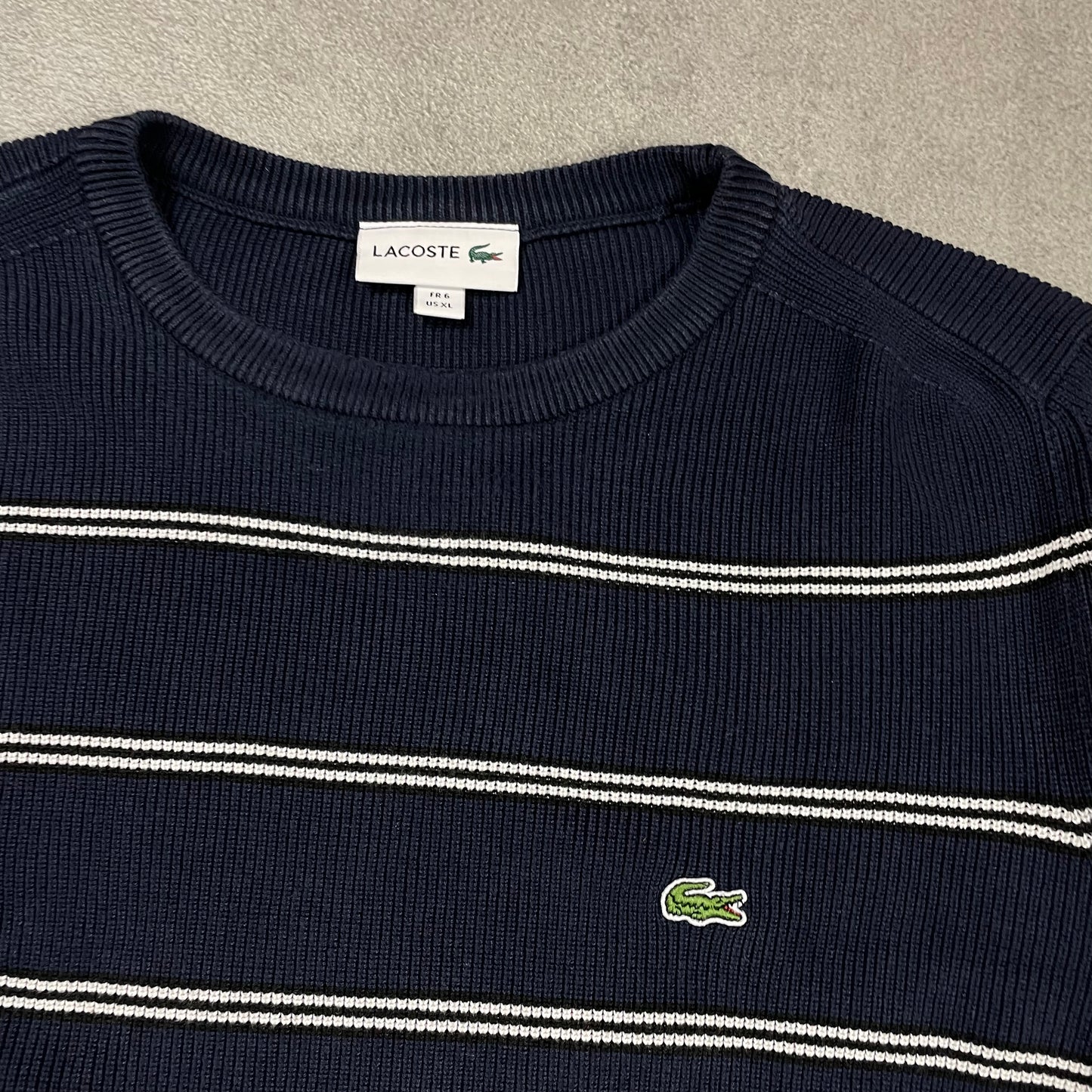 Lacoste Stripped Crewneck